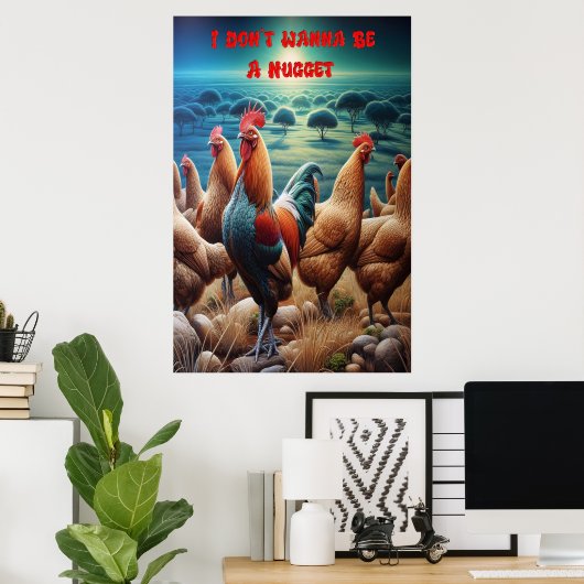 De Klokkerende Commune in de Wei Poster (Thuiskantoor)