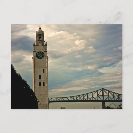 De Klokketoren van Montreal Briefkaart (Voorkant)