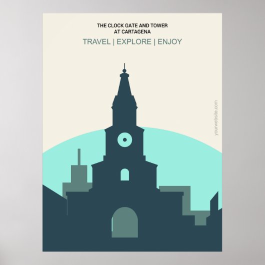 De Klokpoort Poster (Voorkant)