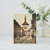 De kloktoren, Berne, Town, Zwitserland Briefkaart (Staand voorkant)