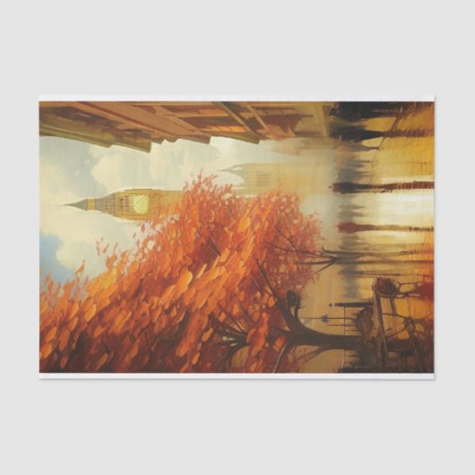 De kloktoren tissuepapier (Voorkant)