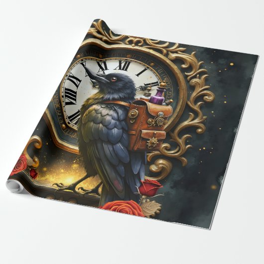 De Klokwerk Levering van de Raaf Cadeaupapier (Uitgerold)