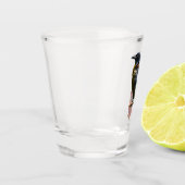 De Klokwerk Levering van de Raaf  Shot Glas (Links)