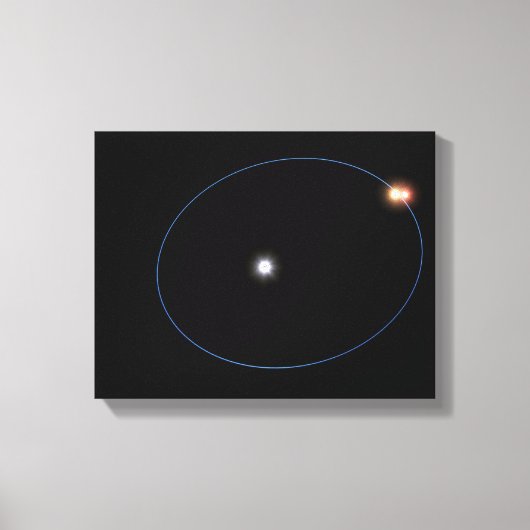 De klokwerkachtige banen van een drievoudige sterr canvas afdruk (Voorkant)