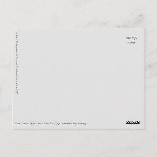 De kloof briefkaart (Achterkant)