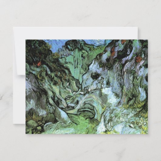 De kloof Les Peiroulets door Vincent van Gogh (Voorkant)