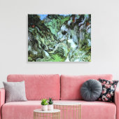 De kloof Les Peiroulets door Vincent van Gogh Canvas Afdruk (Insitu (Woonkamer))