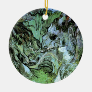 De kloof Les Peiroulets door Vincent van Gogh Keramisch Ornament