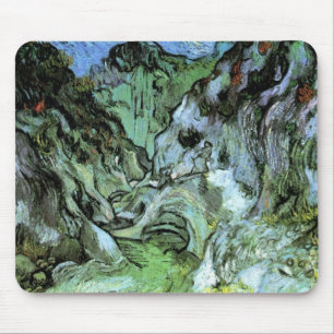De kloof Les Peiroulets door Vincent van Gogh Muismat