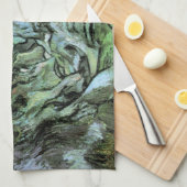 De kloof Les Peiroulets van Vincent van Gogh Theedoek (Quarter Fold)