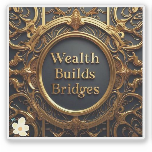 "De kloof overbruggen" Sticker (Voorkant)