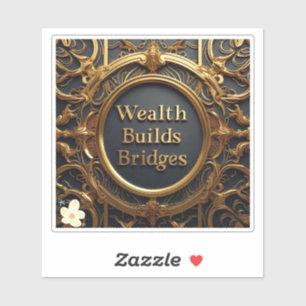 "De kloof overbruggen" Sticker