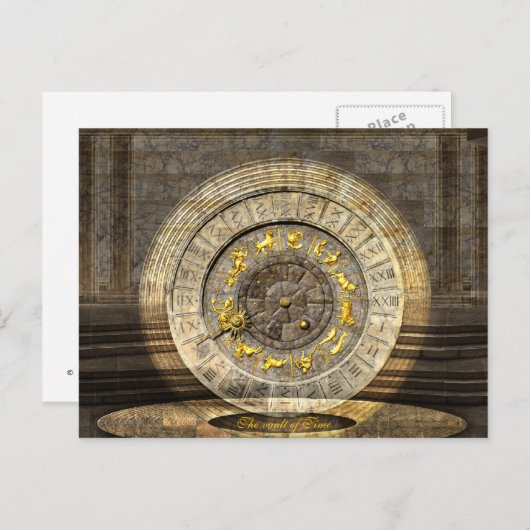 De kluis van tijd briefkaart (Voorkant / Achterkant)