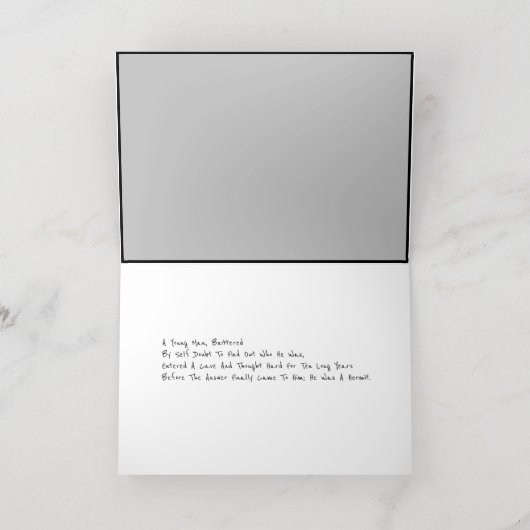 "De kluizenaar" Kaart (Binnenlaag)