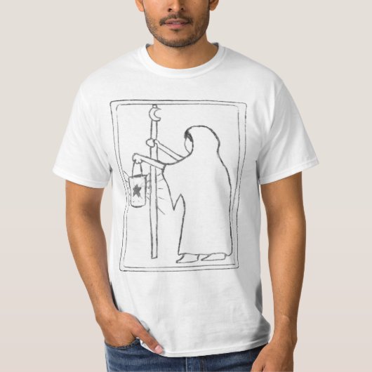De kluizenaar Tarot Kaart schets T-shirt (Voorkant)