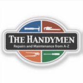 De klusjesmannen sticker (Voorkant)