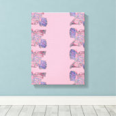 De kluwen van de ziel: moderne expressionistische  canvas afdruk (Insitu (Houten vloer))