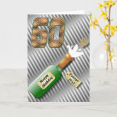 De knallende Kaart van de Verjaardag van de Fles (Gele Bloem)