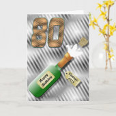 De knallende Kaart van de Verjaardag van de Fles (Gele Bloem)