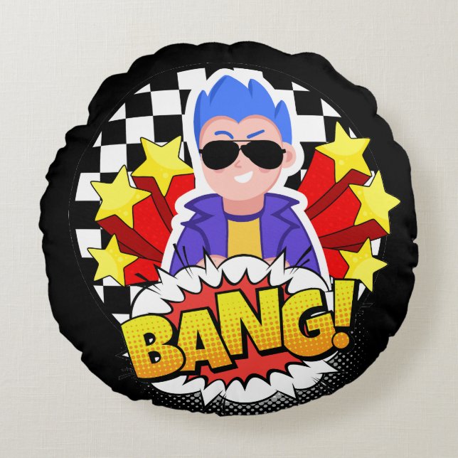 De knalman rond kussen (Voorkant)