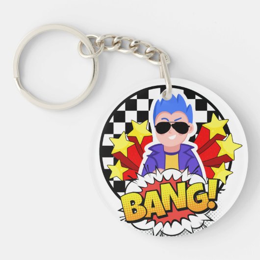 De knalman sleutelhanger (Voorkant)