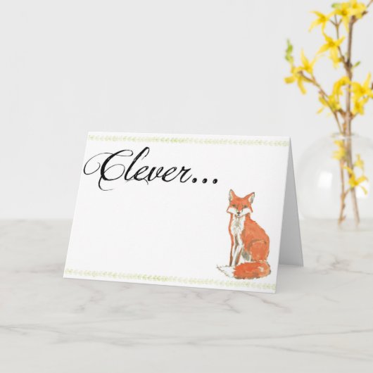 De knappe Kaart van de Afstuderen van de Vos (Gele Bloem)