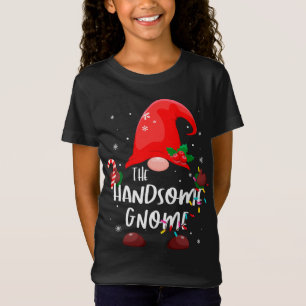 De knappe kerstlampjes van de gnoom komen overeen t-shirt