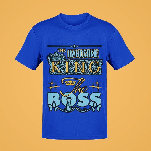 De knappe King, de Boss Mannen T-shirt