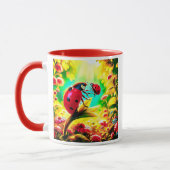 De knappe kokkin en haar schattige baby mok (Links)