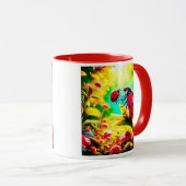 De knappe kokkin en haar schattige baby mok (Voorkant rechts)