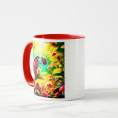 De knappe kokkin en haar schattige baby mok (Voorkant links)