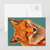 De knappe vos. briefkaart (Voorkant / Achterkant)