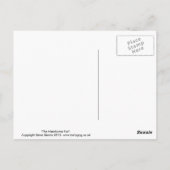 De knappe vos. briefkaart (Achterkant)