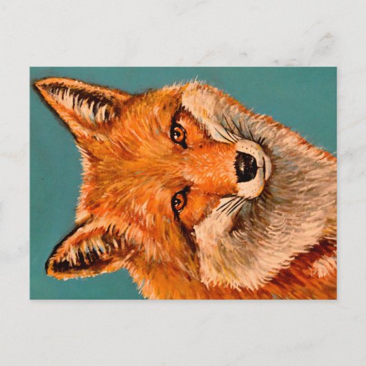 De knappe vos. briefkaart (Voorkant)