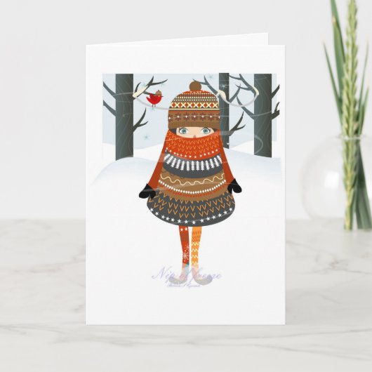 De kneep van Vorst Feestdagen Kaart (Voorkant)