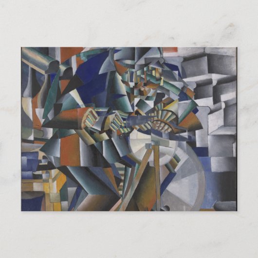 De Knife Grinder of Glittering-beginsel Briefkaart (Voorkant)