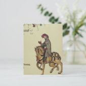 De Knight, facsimile detail van Briefkaart (Staand voorkant)