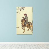 De Knight, facsimile detail van Canvas Afdruk (Insitu (Houten vloer))