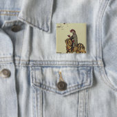 De Knight, facsimile detail van Vierkante Button 5,1 Cm (In situ)