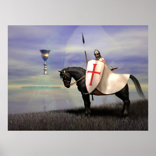 De Knight Templar en de Grail Poster (Voorkant)