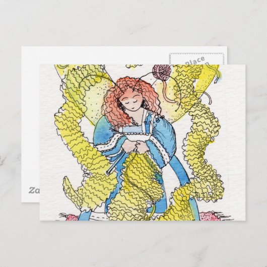 De Knitter Briefkaart (Voorkant / Achterkant)