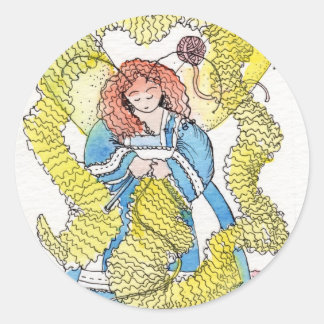 De Knitter Ronde Sticker