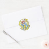 De Knitter Ronde Sticker (Envelop)