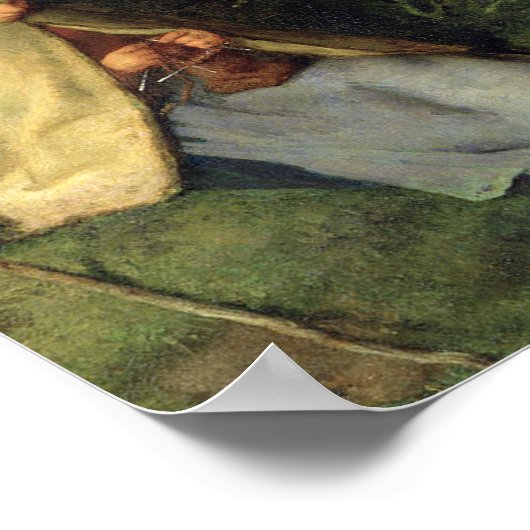 De Knitter Seated Shepherdess Jean Millet Poster (Hoek)