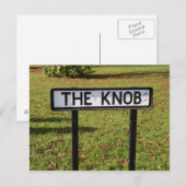 De Knob - Funny Rude Place Name Briefkaart (Voorkant / Achterkant)