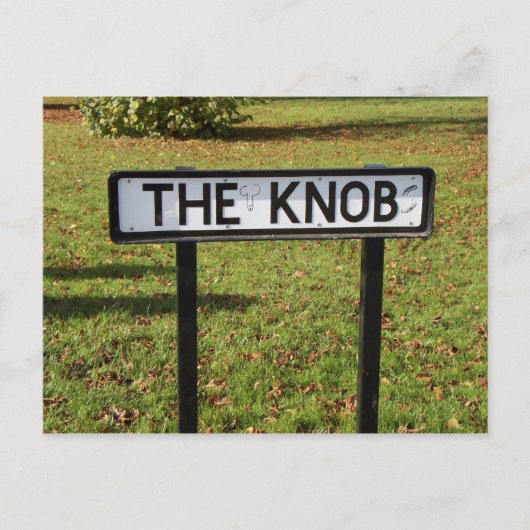 De Knob - Funny Rude Place Name Briefkaart (Voorkant)