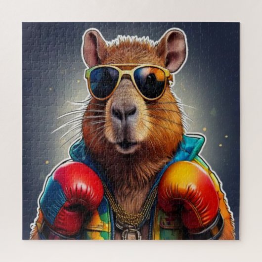 De Knockout Capybara Legpuzzel (Verticaal)