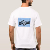 De knoop 2 - Baby Blauw T-shirt (Achterkant)
