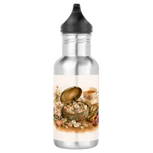 De knoop blikken waterfles