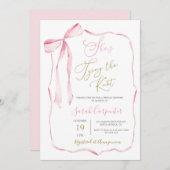 De Knoop Bruidsdouche Uitnodiging binden (Voorkant / Achterkant)